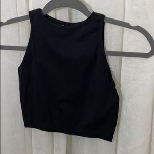 Black crop top